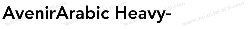 AvenirArabic Heavy字体转换